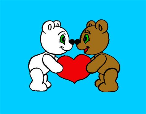 Dibujo de osos enamorados   Imagui