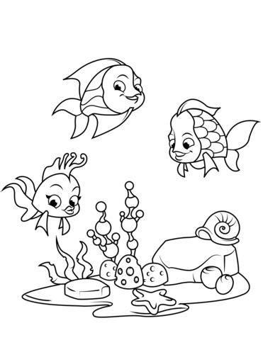 Dibujo De Peces Arrecife Coral Para Colorear Dibujos P On ...