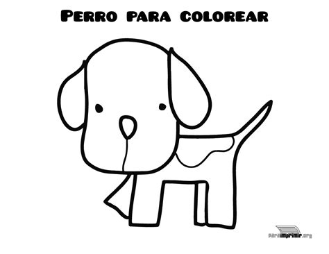 Dibujo de perro para colorear y para imprimir