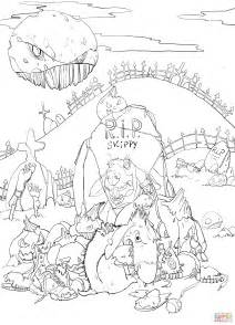 Dibujo de Perro Zombie Skippy para colorear | Dibujos para ...