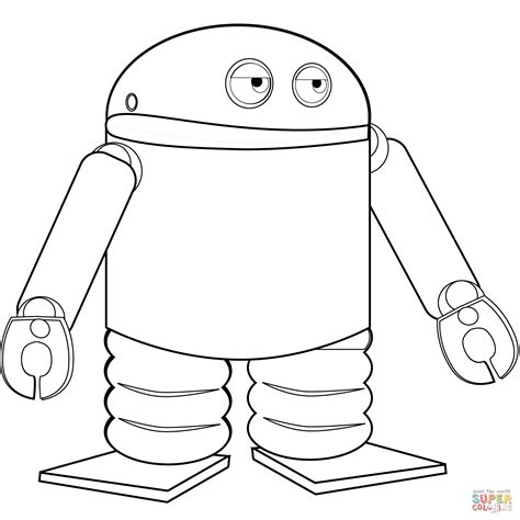 Dibujo de Robot Androide para colorear | Dibujos para ...