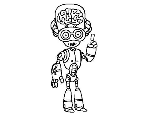 Dibujo de Robot cerebrito para Colorear   Dibujos.net