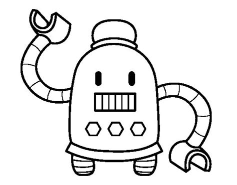 Dibujo de Robot con largos brazos para Colorear   Dibujos.net