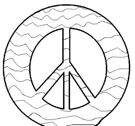 Dibujo de Símbolo de la paz para Colorear   Dibujos.net