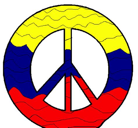 Dibujo de Símbolo de la paz pintado por Kijoknmn en ...