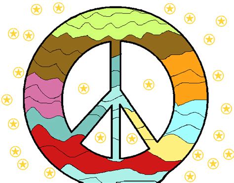 Dibujo de Símbolo de la paz pintado por Maryeloz en ...