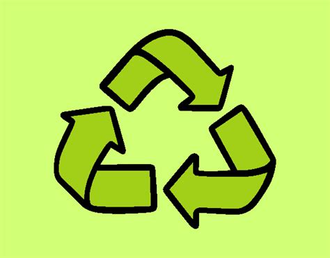 Dibujo de Símbolo del reciclaje pintado por en Dibujos.net ...