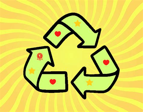 Dibujo de Símbolo del reciclaje pintado por en Dibujos.net ...