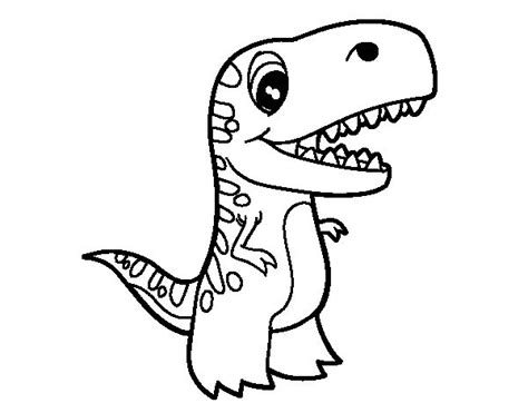Dibujo de Tiranosaurio bebé para colorear | Dibujos de ...