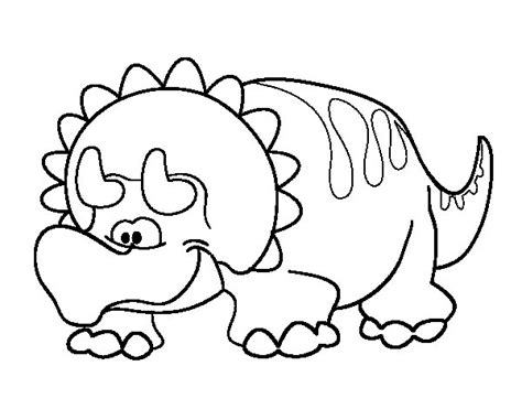 Dibujo de Triceratop bebé para Colorear   Dibujos.net