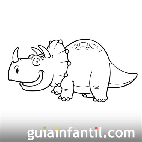 Dibujo de Triceratops para niños