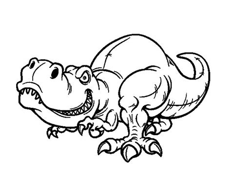 Dibujo de Tyrannosaurus Rex para Colorear   Dibujos.net