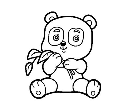 Dibujo de Un oso panda para Colorear   Dibujos.net