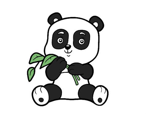 Dibujo de Un oso panda pintado por en Dibujos.net el día ...