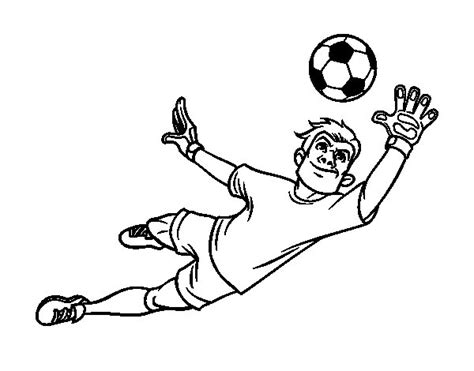 Dibujo de Un portero de fútbol para Colorear Dibujos.net