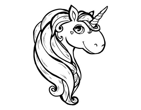 Dibujo de Un unicornio para Colorear   Dibujos.net