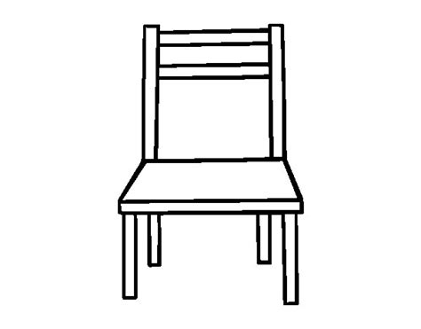 Dibujo de Una silla de madera para Colorear   Dibujos.net