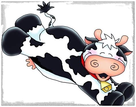 Dibujo de Una Vaca a Color para Imprimir | Imagenes de Vacas