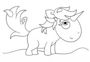 Dibujo de Unicornio Kawaii para colorear | Dibujos para ...