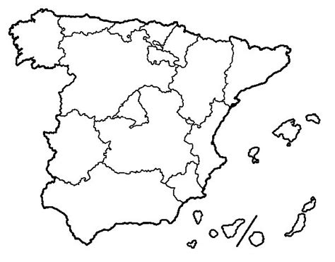 Dibujo Del Mapa De España | My blog