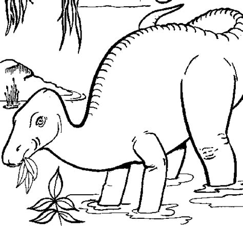 Dibujo Dinosaurios para Colorear Grandes y Vegetarianos