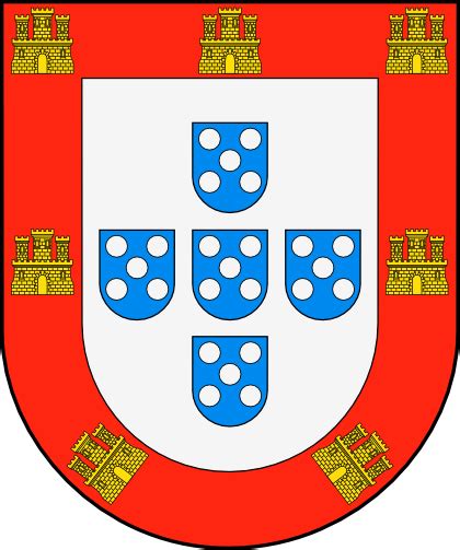 Dibujo HERÁLDICO: Escudo del Reino de Portugal