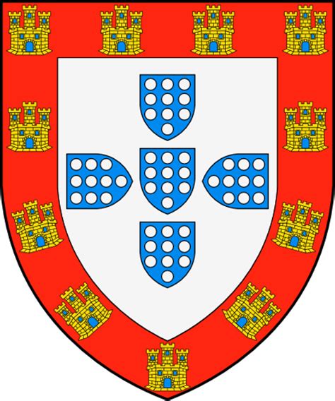 Dibujo HERÁLDICO: Escudo del Reino de Portugal