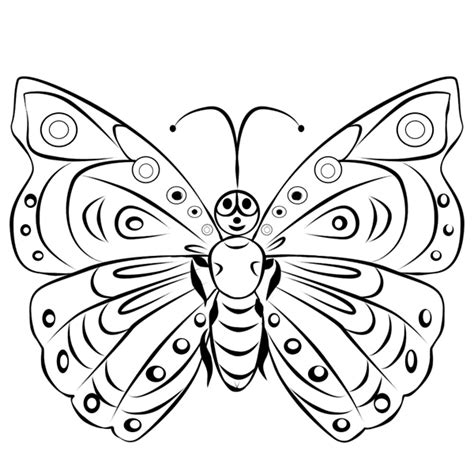 Dibujo Mariposas para Colorear en Línea e Imprimir ...