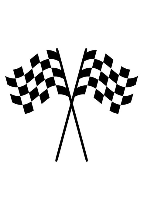 Dibujo para colorear banderas de carreras   Img 29409