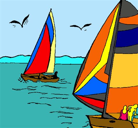 Dibujo Para Colorear De Un Barco En Alta Mar | Holidays OO