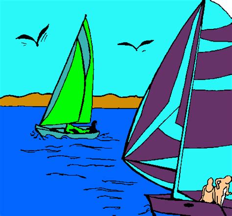 Dibujo Para Colorear De Un Barco En Alta Mar | Holidays OO