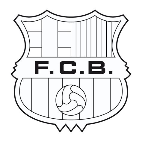 Dibujo para colorear   Escudo Futbol Club Barcelona ...