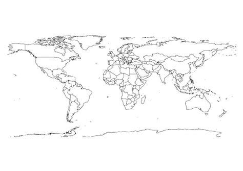 Dibujo para colorear mapa del mundo   Img 27645