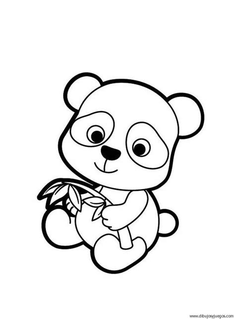 Dibujo para colorear oso panda   Imagui