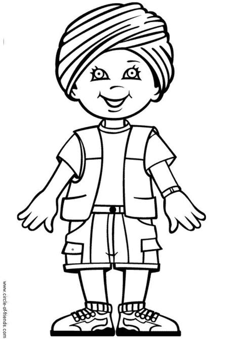 Dibujo para colorear Rohin de India   Img 9285