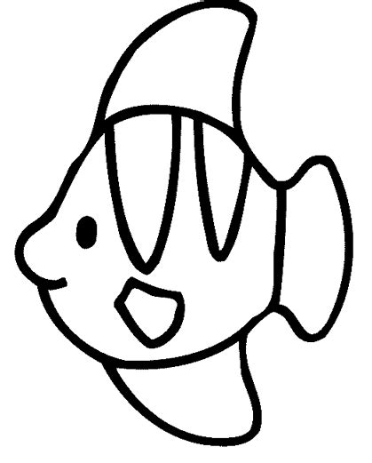 Dibujo para colorear un pez | Dibujos para cortar y colorear