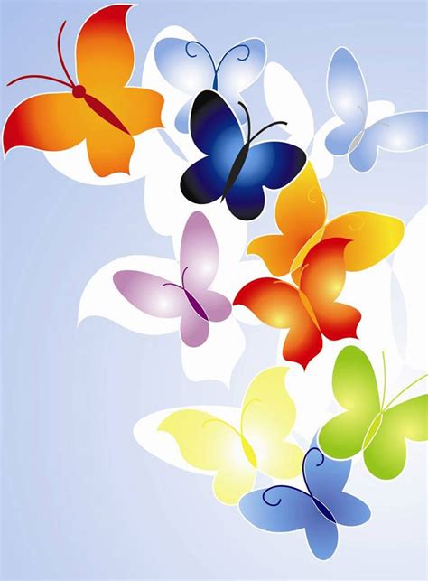 Dibujos a color ♥: Mariposas en color