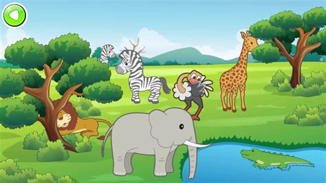 dibujos animados Animales Puzzle Niños y bebés Aprender ...