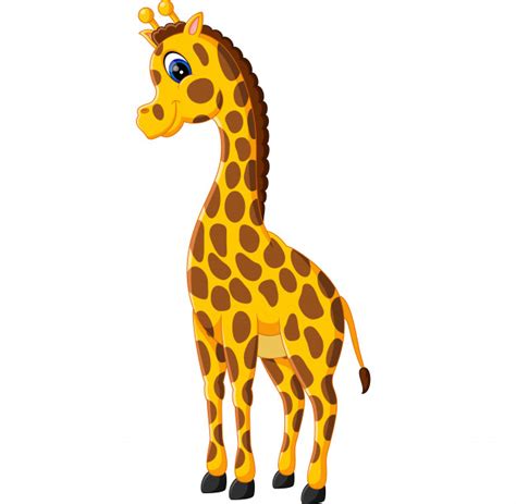 Dibujos animados de jirafa | Descargar Vectores Premium