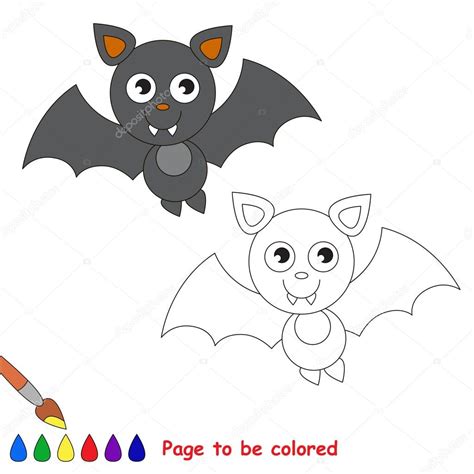 Dibujos animados de murciélago vampiro. Página para ...