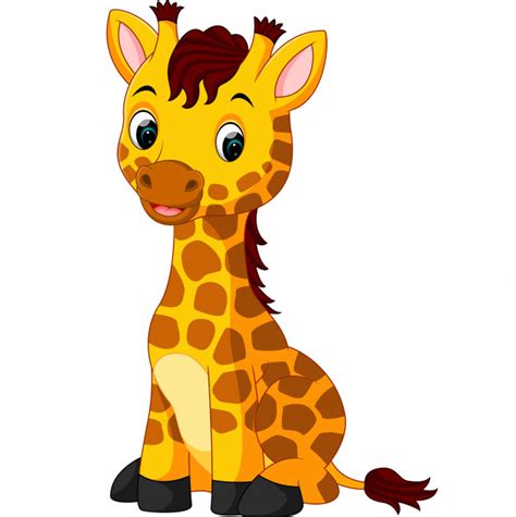 Dibujos animados lindo jirafa | Descargar Vectores Premium