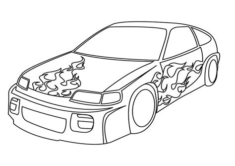 Dibujos Animados para Pintar para Niños Veloces: Autos ...