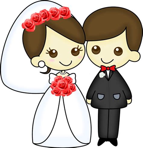 Dibujos. Clipart. Digi stamps   Wedding   Novios   Boda ...