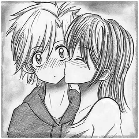 Dibujos De Amor Anime A Lapiz | Dibujos de Amor a Lapiz