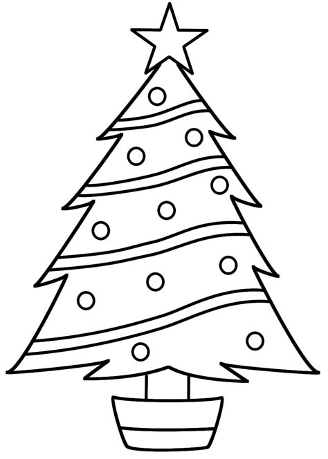Dibujos de Árboles de Navidad para colorear e imprimir