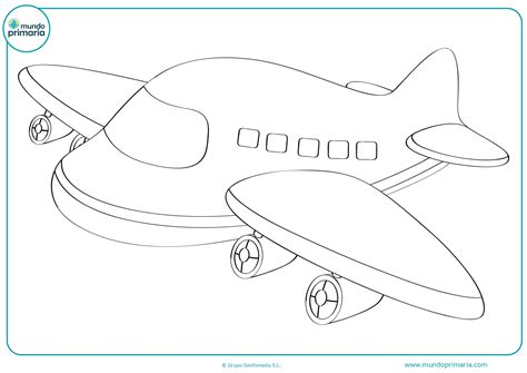 Dibujos de aviones para colorear   Mundo Primaria