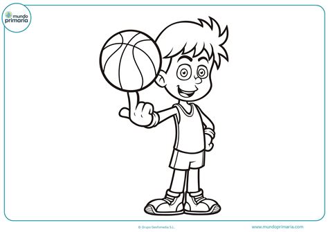 Dibujos de baloncesto para colorear   Mundo Primaria