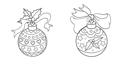 Dibujos de bolas de Navidad para imprimir y colorear   1