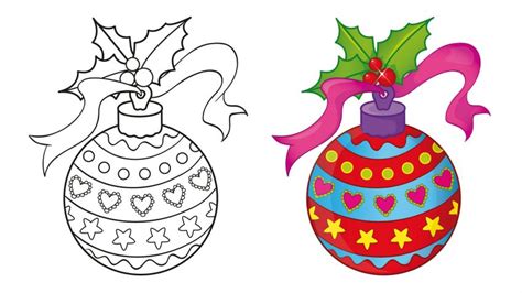 Dibujos de bolas de Navidad para imprimir y colorear ...