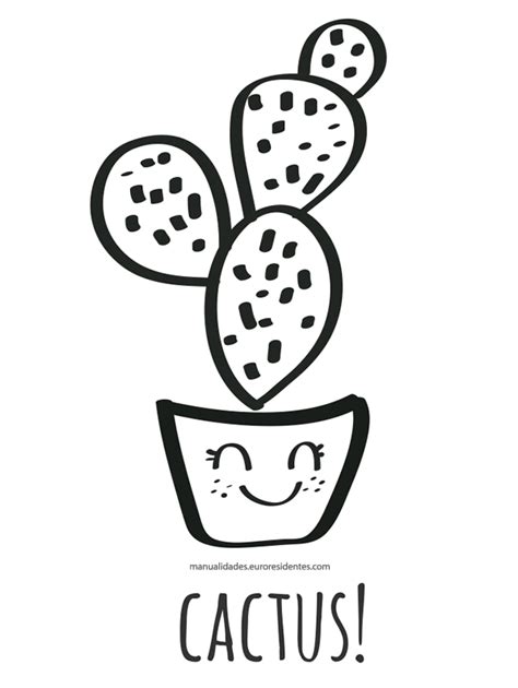 Dibujos de Cactus para imprimir   Manualidades